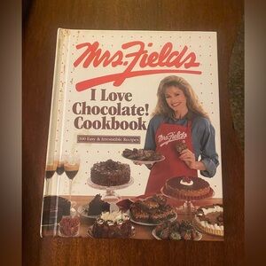 Mrs. fields hardbound I love chocolate cookbook 100 recipes. Like new